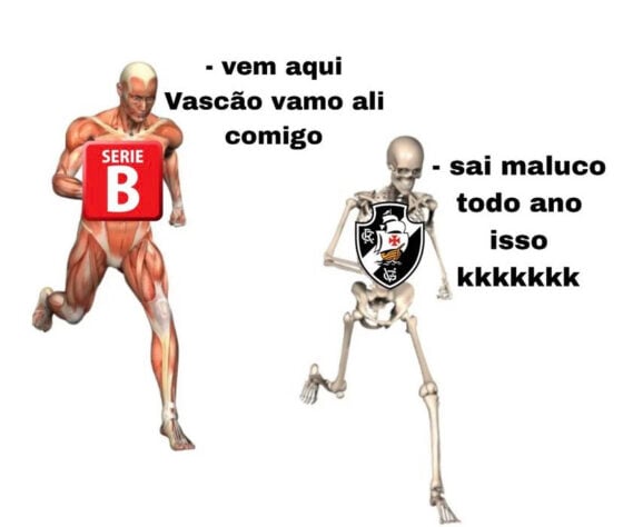 Em último no Brasileirão e ameaçado de um novo rebaixamento, Vasco é alvo de memes nas redes sociais.