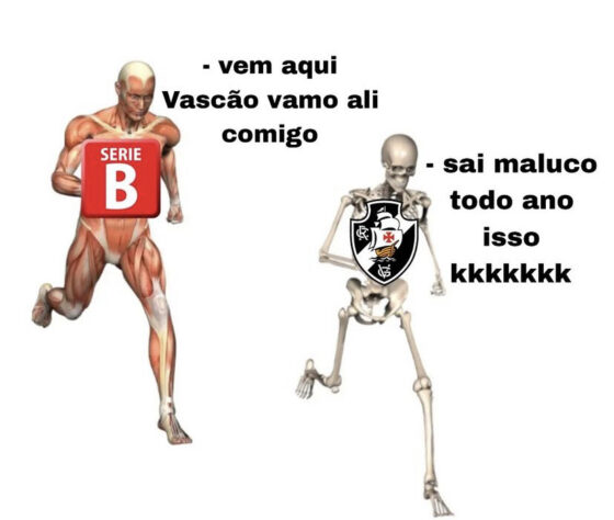 Em último no Brasileirão e ameaçado de um novo rebaixamento, Vasco é alvo de memes nas redes sociais.