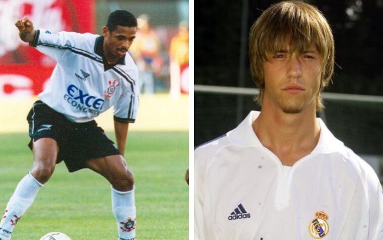 Vampeta (Corinthians) x Guti (Real Madrid).