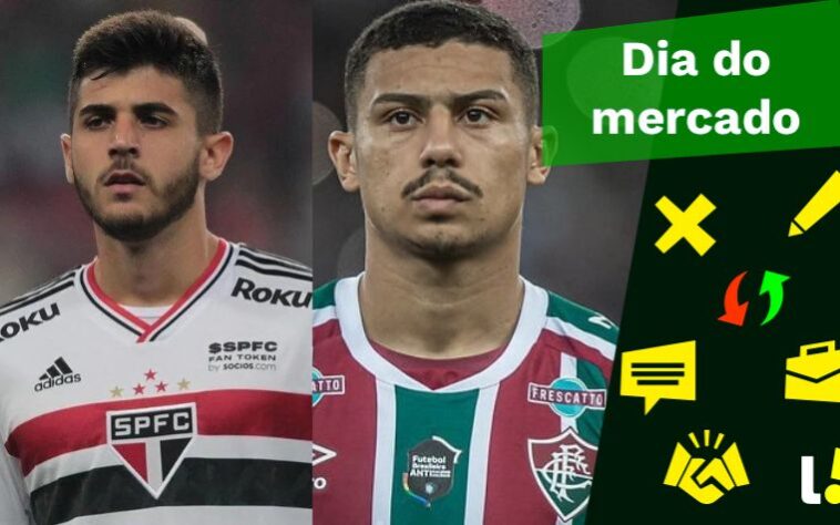 São Paulo define situação de Lucas Beraldo, Fluminense recusa proposta por André... veja isso e muito mais no resumo do Dia do Mercado desta terça-feira (22)! 