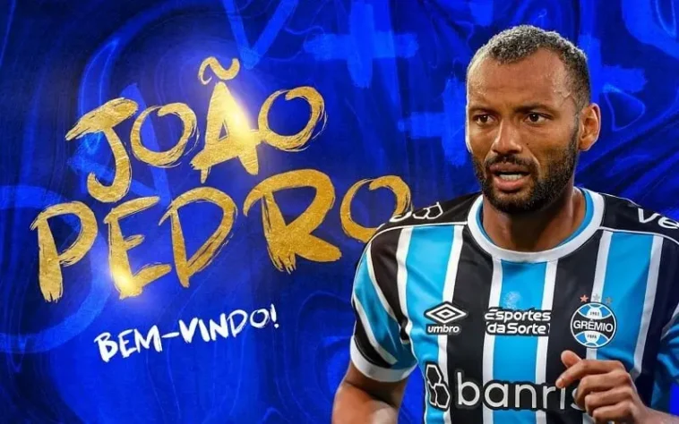 FECHADO - O atacante João Pedro foi anunciado pelo Grêmio nas redes sociais. O vínculo do jogador com o clube vai até o meio de 2024.