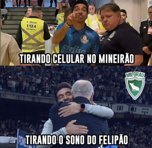 Os melhores memes da vitória do Palmeiras diante do Atlético-MG pela partida de ida das oitavas de final da Libertadores.