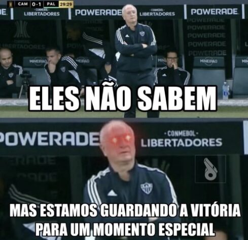 Os melhores memes da vitória do Palmeiras diante do Atlético-MG pela partida de ida das oitavas de final da Libertadores.