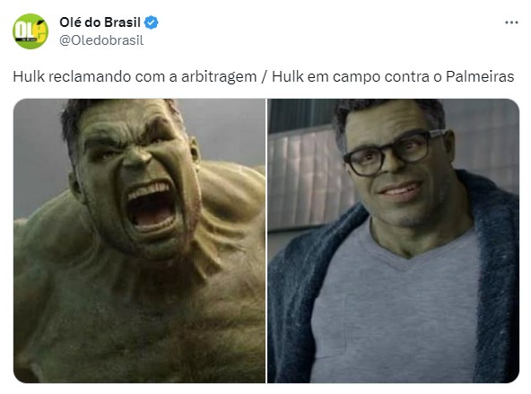 Os melhores memes da vitória do Palmeiras diante do Atlético-MG pela partida de ida das oitavas de final da Libertadores.