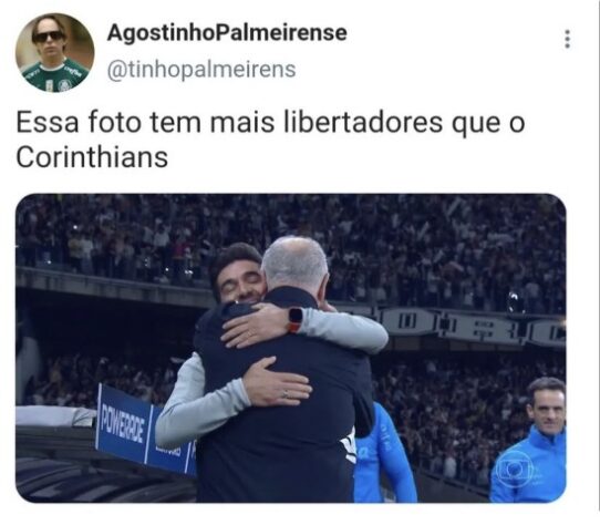 Os melhores memes da vitória do Palmeiras diante do Atlético-MG pela partida de ida das oitavas de final da Libertadores.