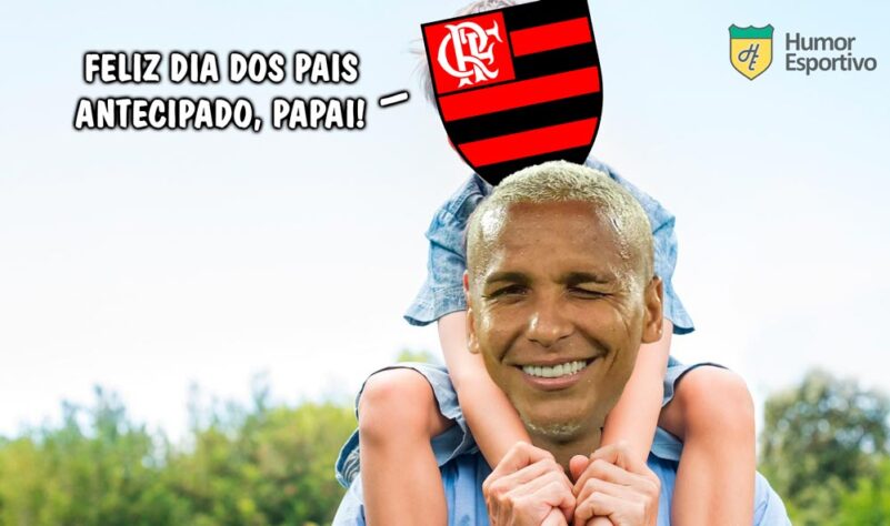 Carrasco do Flamengo na final da Libertadores 2021 jogando pelo Palmeiras, Deyverson voltou a marcar sobre o clube carioca na vitória do Cuiabá por 3 a 0 na noite deste domingo. Nas redes sociais, os torcedores não perdoaram o  Rubro-Negro e fizeram diversas montagens enaltecendo o atacante. Veja os memes! (Por Humor Esportivo)