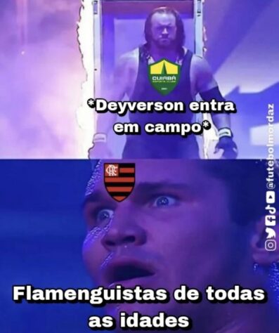 Memes: Em vitória do Cuiabá, Deyverson volta a marcar sobre o Flamengo e leva a web à loucura.