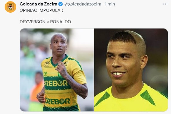 Memes: Em vitória do Cuiabá, Deyverson volta a marcar sobre o Flamengo e leva a web à loucura.