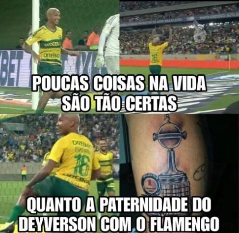 Memes: Em vitória do Cuiabá, Deyverson volta a marcar sobre o Flamengo e leva a web à loucura.