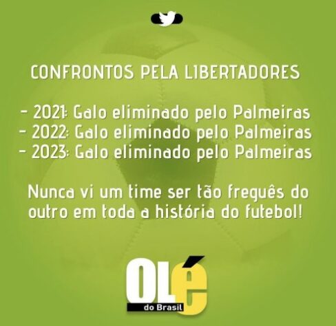 Torcedores fazem memes com classificação do Palmeiras sobre o Atlético-MG na Libertadores