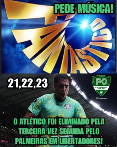 Torcedores fazem memes com classificação do Palmeiras sobre o Atlético-MG na Libertadores