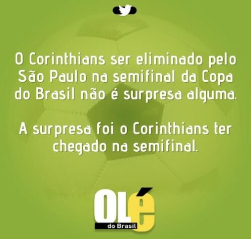 São Paulo elimina o Corinthians, vai à final da Copa do Brasil, e torcedores fazem memes nas redes sociais