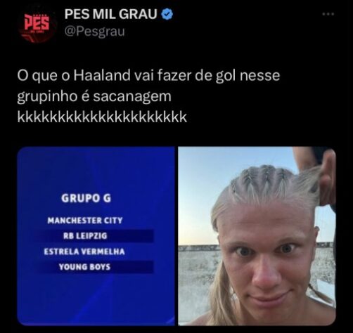 Memes do sorteio dos grupos da Champions League têm zoeiras com Haaland e  Mbappé – LANCE!