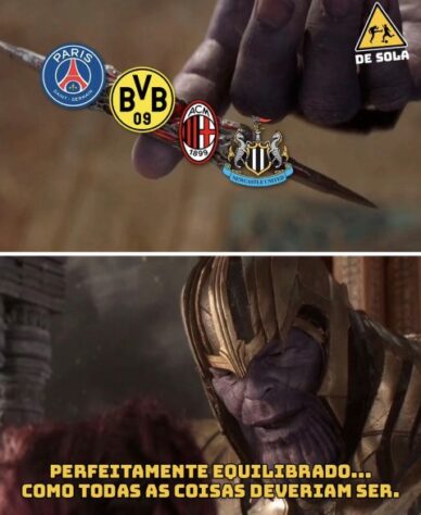 Os melhores memes do sorteio dos grupos da Uefa Champions League 23-24