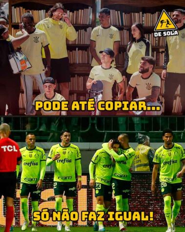 Homenagem aos árbitros? Uniforme verde? Nova camisa do Corinthians é alvo de memes dos torcedores rivais.