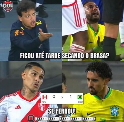 Vitória da Seleção Brasileira por 1 a 0 sobre o Peru rendeu memes nas redes sociais