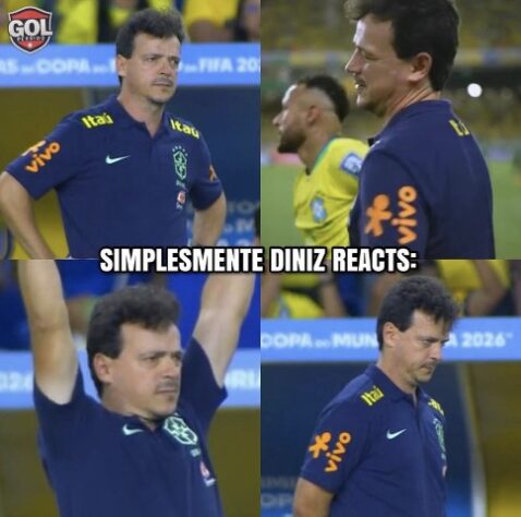 O Dinizismo está on! Torcedores fazem memes com goleada da Seleção Brasileira por 5 a 1 sobre a Bolívia