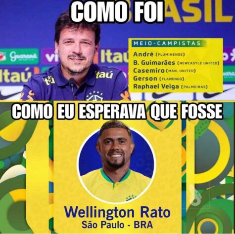 Torcedores fazem memes com convocação de Fernando Diniz para os jogos da Seleção Brasileira contra Venezuela e Uruguai