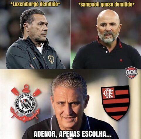 Demissão de Vanderlei Luxemburgo do Corinthians e possíveis destinos de Tite rendem memes nas redes sociais