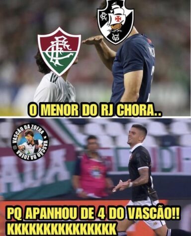 Torcedores do Vasco fazem memes com provocações ao Fluminense após vitória por 4 a 2 no clássico