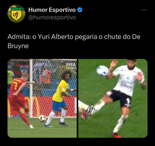 Yuri Alberto joga vôlei? Rivais fazem memes com pênalti polêmico não marcado contra o Corinthians no empate com o Grêmio na Neo Química Arena