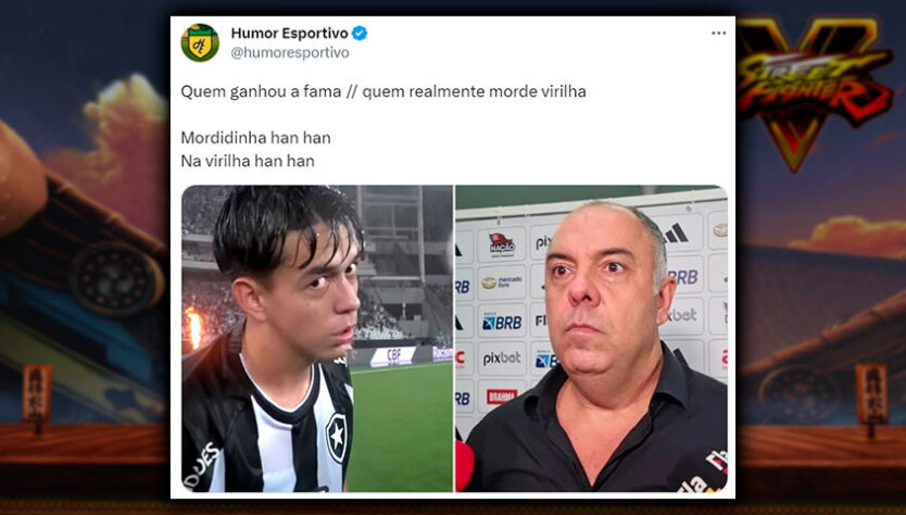 Após morder virilha de torcedor do Flamengo, Marcos Braz vira piada nas redes sociais com adaptação de música