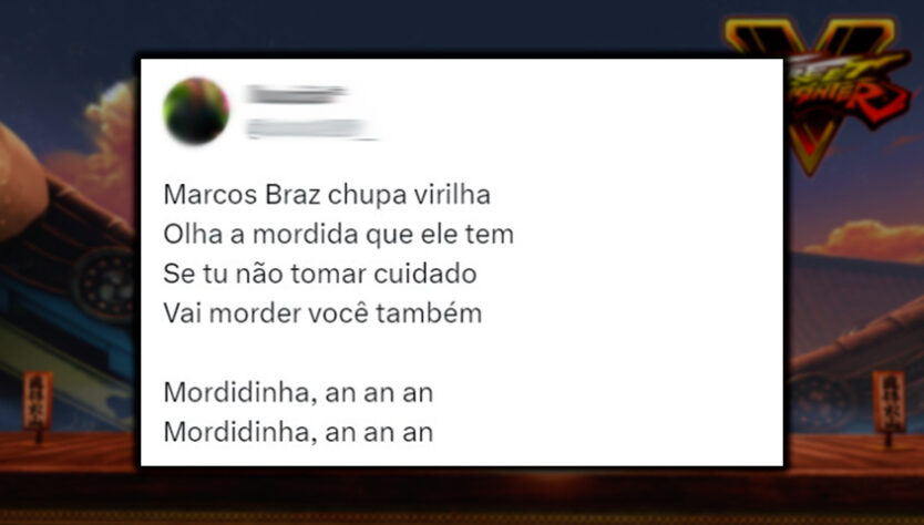Após morder virilha de torcedor do Flamengo, Marcos Braz vira piada nas redes sociais com adaptação de música