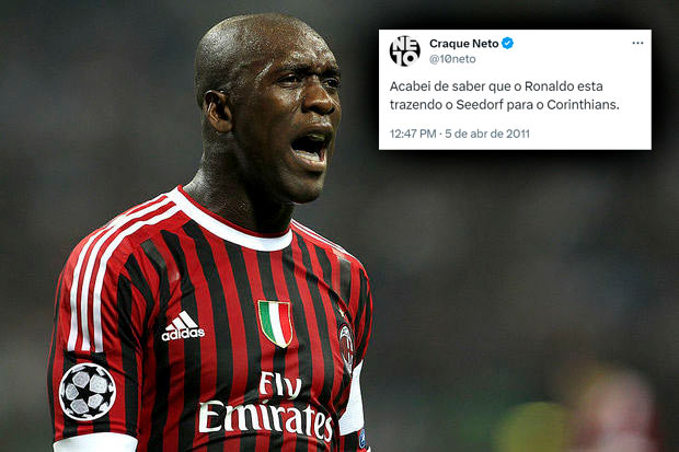 Em 2011, o Craque Neto anunciou em seu programa e nas redes sociais que Ronaldo estaria trazendo Seedorf para jogar no Corinthians. Nada feito!