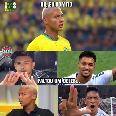 Os melhores memes do empate do Brasil com a Venezuela pelas Eliminatórias da Copa do Mundo