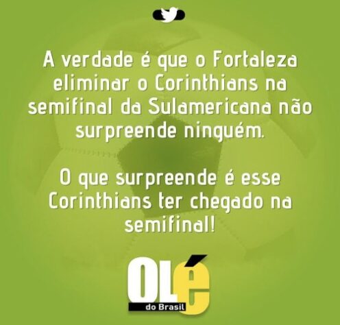 Web bomba com memes da queda do Corinthians para o Fortaleza na Copa Sul-Americana