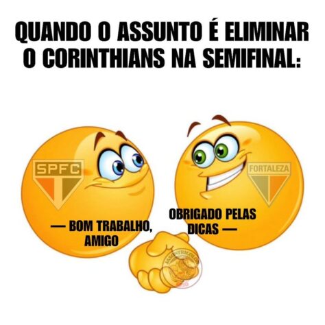 Web bomba com memes da queda do Corinthians para o Fortaleza na Copa Sul-Americana