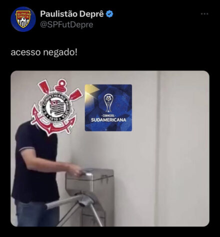 Web bomba com memes da queda do Corinthians para o Fortaleza na Copa Sul-Americana