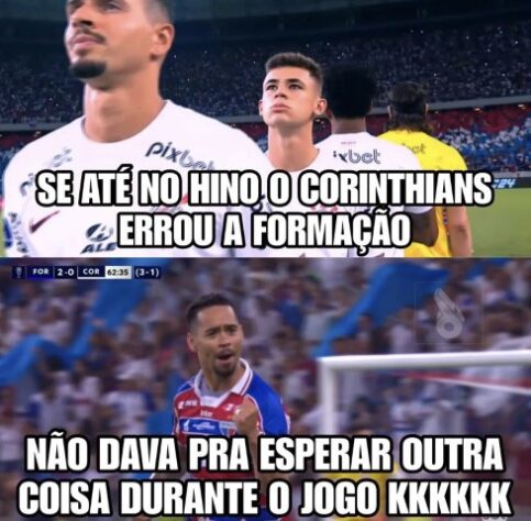 Web bomba com memes da queda do Corinthians para o Fortaleza na Copa Sul-Americana