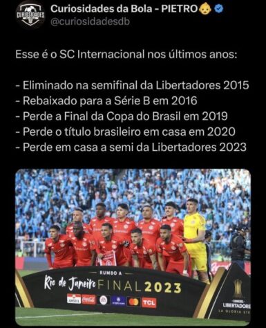 Fluminense supera o Internacional, avança para final da Libertadores e redes sociais bombam com memes.