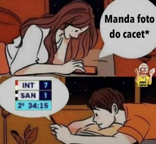 Os melhores memes de Internacional 7 x 1 Santos pela 28ª rodada do Brasileirão