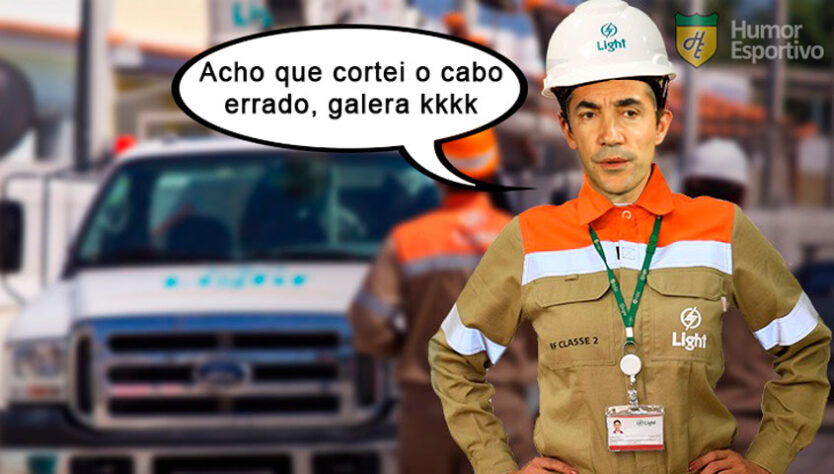 Partida entre Botafogo e Athletico Paranaense teve que ser interrompida diversas vezes por quedas de energia no Estádio Nilton Santos, e será retomada neste domingo, às 15h. Situação atípica rendeu diversas postagens dos torcedores nas redes sociais com montagens e comentários irreverentes. Veja a seguir! (Por Humor Esportivo)