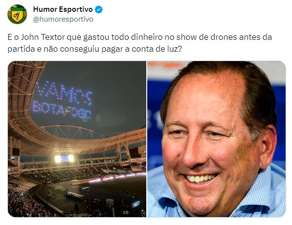 Torcedores fazem memes com interrupção de Botafogo x Athletico por quedas de energia no Estádio Nilton Santos