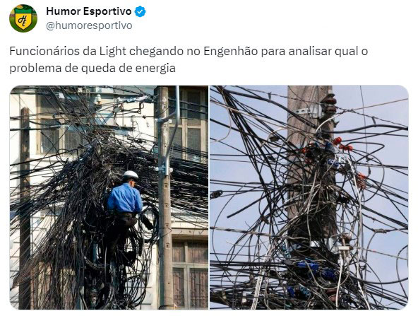 Torcedores fazem memes com interrupção de Botafogo x Athletico por quedas de energia no Estádio Nilton Santos