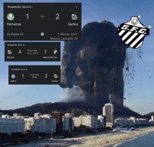 Os melhores memes da vitória do Santos por 2 a 1 sobre o Palmeiras pela 26ª rodada do Brasileirão