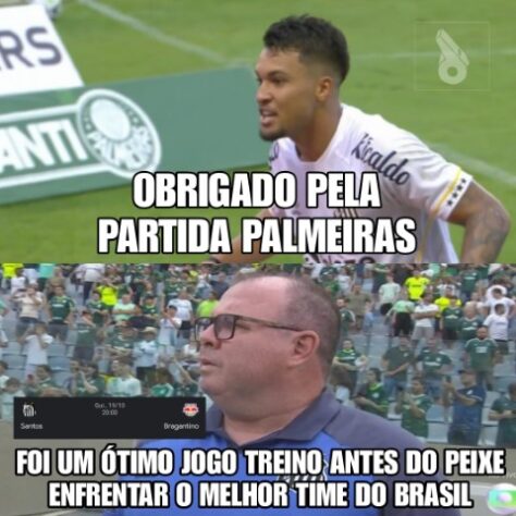 Os melhores memes da vitória do Santos por 2 a 1 sobre o Palmeiras pela 26ª rodada do Brasileirão