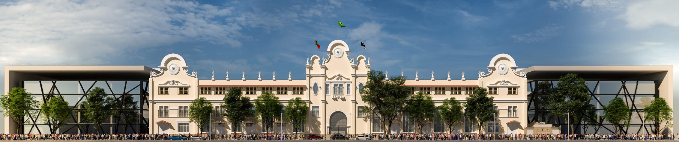 No projeto de revitalização e expansão de São Januário, a fachada, que é tombada, não sofrerá alterações em sua arquitetura. Todos os aspectos serão preservados.