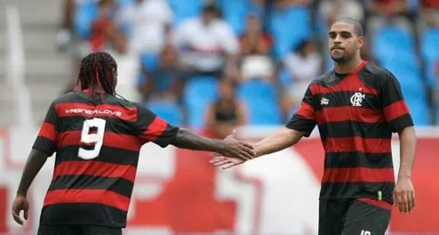  Anos depois, em 2010, Adriano Imperador e Vagner Love formaram a dupla de ataque que ficou conhecida como “Império do Amor”