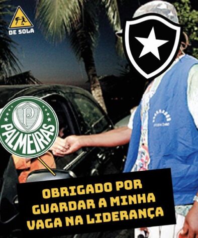 Acabou o gás do Fogão? Palmeiras assume a liderança do Brasileirão e web faz memes com o Botafogo