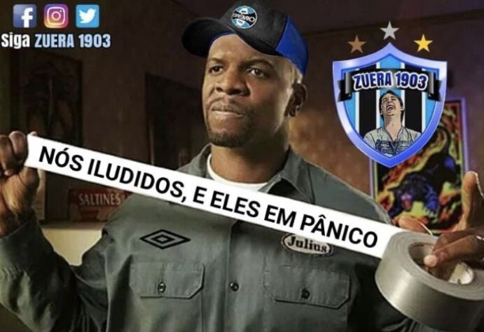 Memes: rivais não perdoam "pipocada" do Botafogo em derrota para o Grêmio com três gols de Luisito Suárez