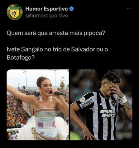 Memes: rivais não perdoam "pipocada" do Botafogo em derrota para o Grêmio com três gols de Luisito Suárez