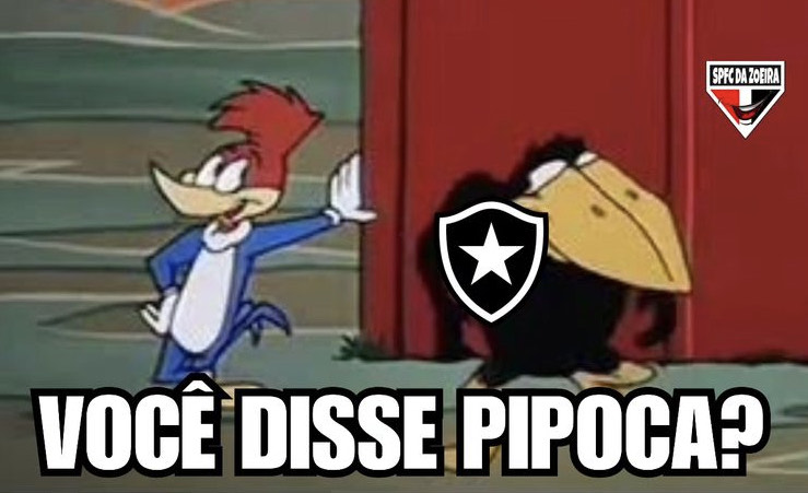 Memes: rivais não perdoam "pipocada" do Botafogo em derrota para o Grêmio com três gols de Luisito Suárez