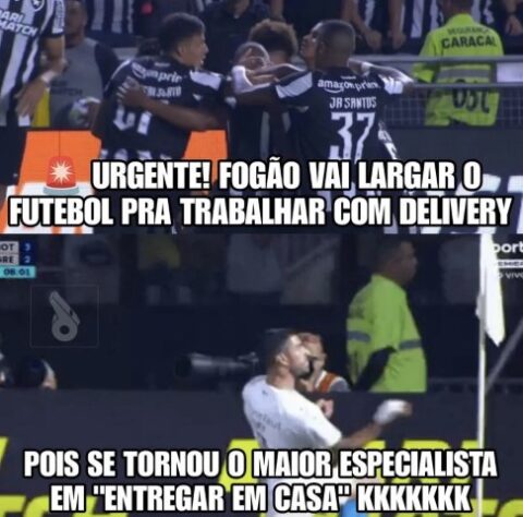 Memes: rivais não perdoam "pipocada" do Botafogo em derrota para o Grêmio com três gols de Luisito Suárez