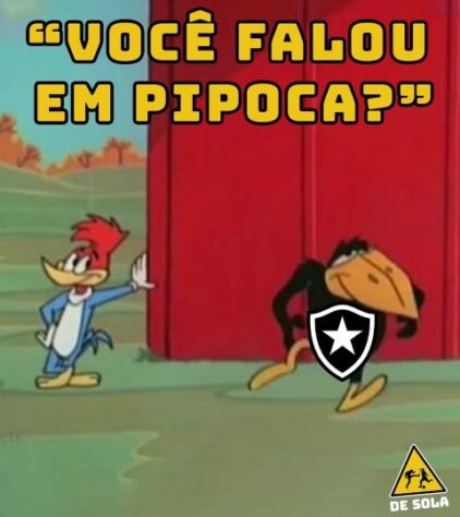 Pipoqueiro? Botafogo empata com o Santos, fica mais longe do título do Brasileirão, e não é perdoado em memes nas redes sociais.