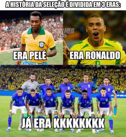 Torcedores fazem memes com derrota do Brasil para Colômbia e cornetam o técnico Fernando Diniz