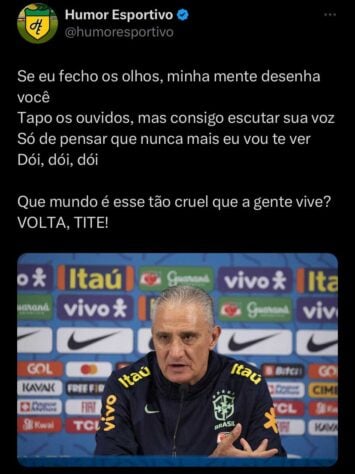 Torcedores fazem memes com derrota do Brasil para Colômbia e cornetam o técnico Fernando Diniz